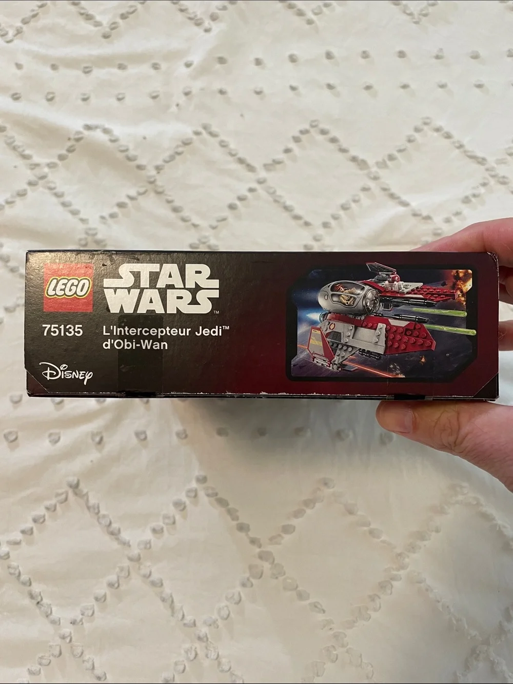 Lego Star Wars Obi-Wan's Jedi Interceptor - Red, Gray, White, Black 75135